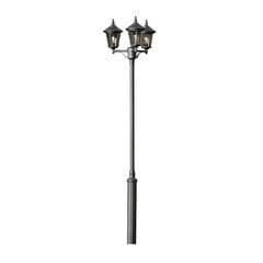 Столбовой светильник (уличный светильник) Konstsmide Virgo Triple, черный цена и информация | Уличные светильники | pigu.lt