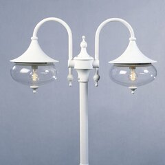 Столбовой светильник (уличный светильник) Konstsmide Libra Twin, белый цена и информация | Уличные светильники | pigu.lt