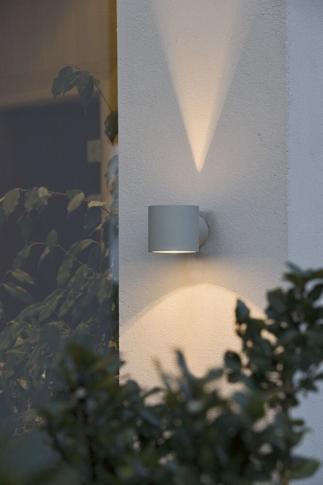 Konstsmide Round lauko šviestuvas ant sienos Modena, pilkas kaina ir informacija | Lauko šviestuvai | pigu.lt