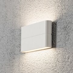 Sieninis lauko šviestuvas Konstsmide Chieri 2x6W LED, baltas kaina ir informacija | Lauko šviestuvai | pigu.lt
