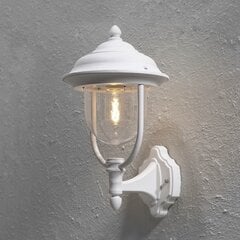 Konstsmide Настенный уличный светильник Parma с куполом вверх, белый цена и информация | Уличные светильники | pigu.lt