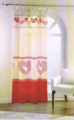 Tekstiilikompanii занавеска Сердце, 135 х 225 см, 1 шт. цена и информация | Шторы, занавески | pigu.lt