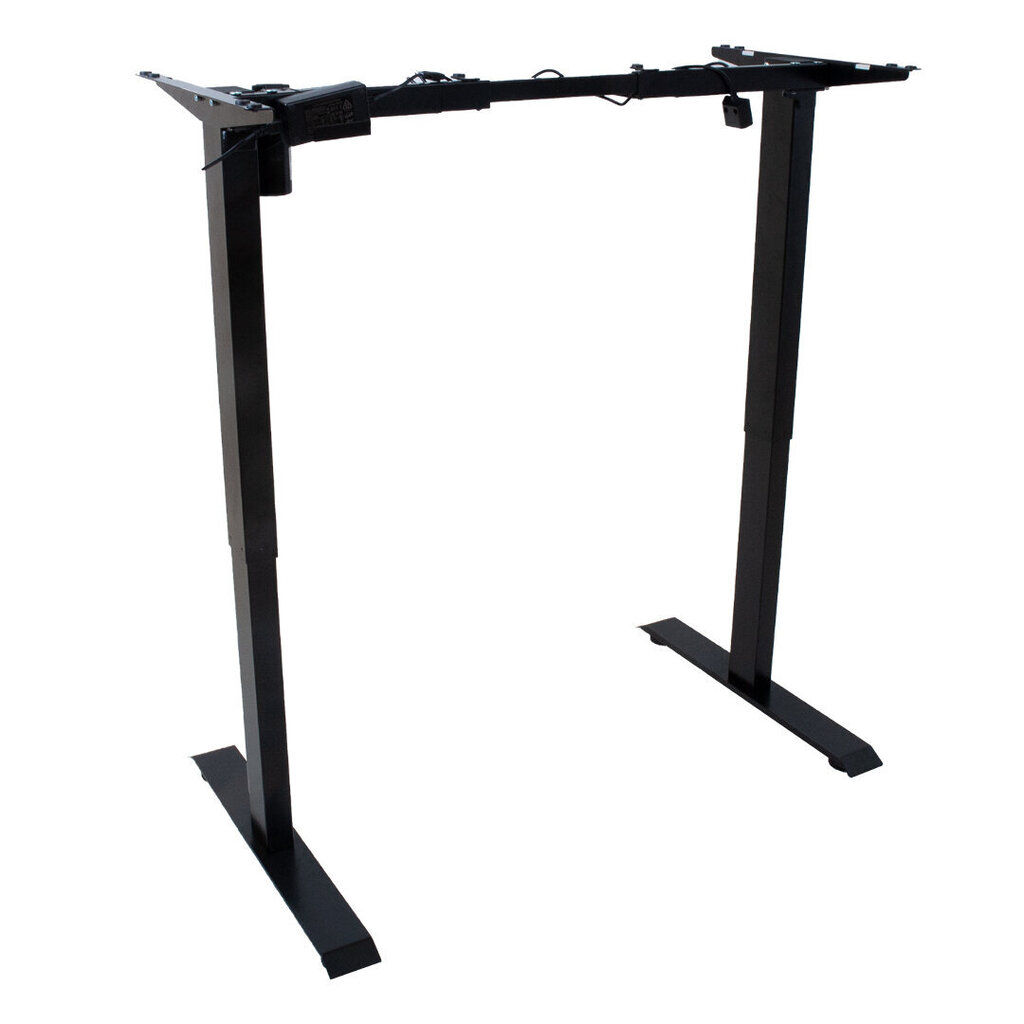 Stalo kojos rašomam stalui Home4You Ergo -1, juodos kaina ir informacija | Kompiuteriniai, rašomieji stalai | pigu.lt