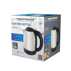 Esperanza EKK035X Electric kettle 1.8 L 1500 W Inox цена и информация | Электрочайники | pigu.lt