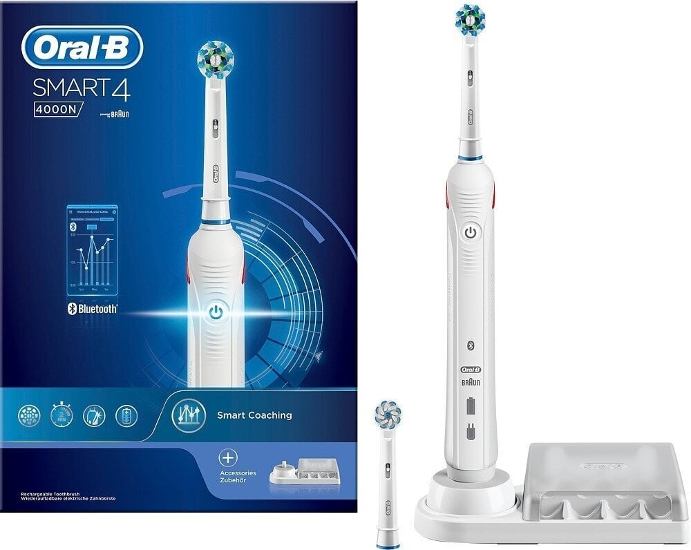 Braun Oral-b pro 4000N kaina ir informacija | Elektriniai dantų šepetėliai | pigu.lt