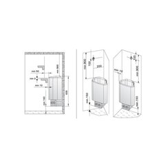 Электрическая каменка Harvia Delta D36E, 3,6 kW цена и информация | Печки для саун и бань | pigu.lt