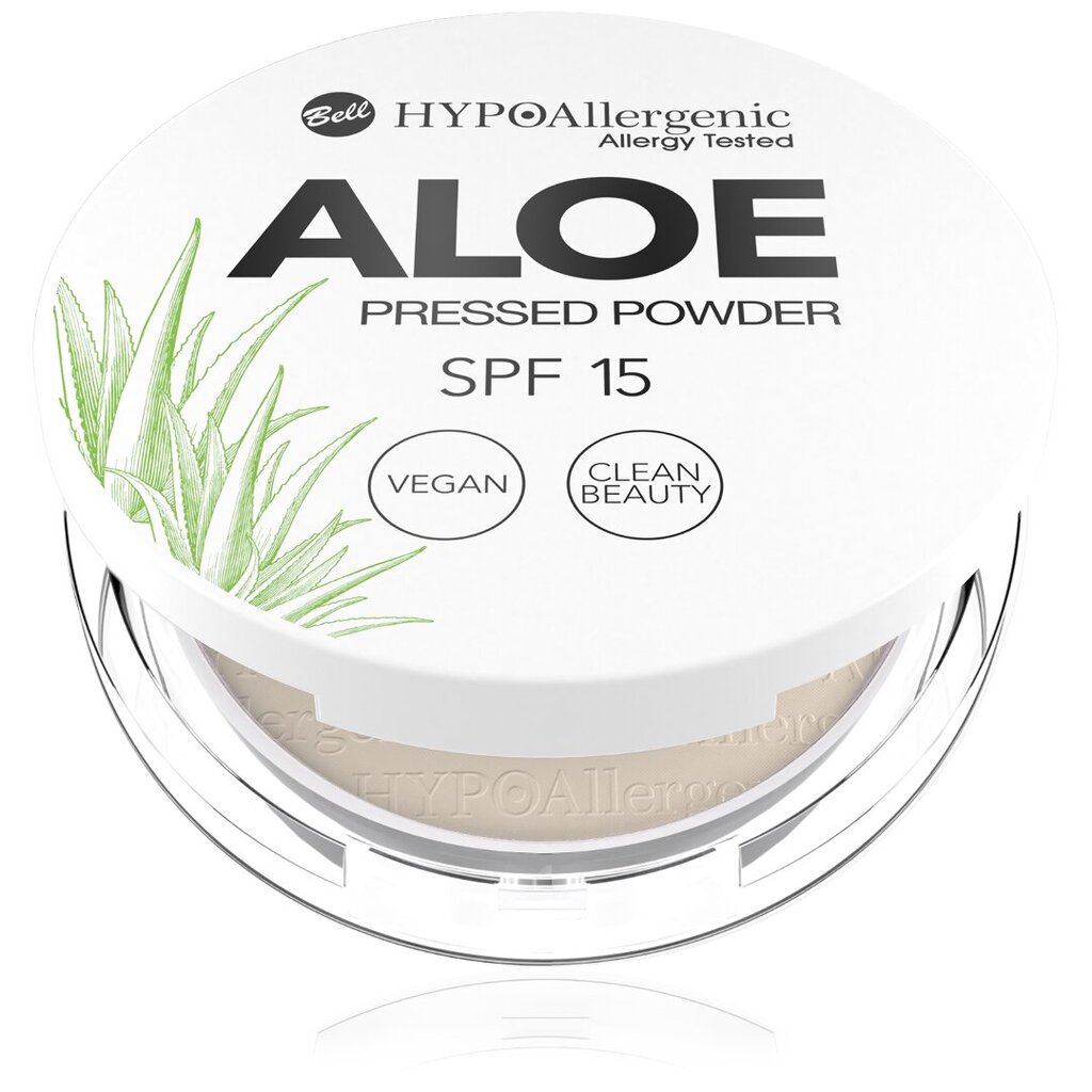 Kompaktinė pudra Bell HypoAllergenic Aloe SPF20 03, 5 g kaina ir informacija | Makiažo pagrindai, pudros | pigu.lt