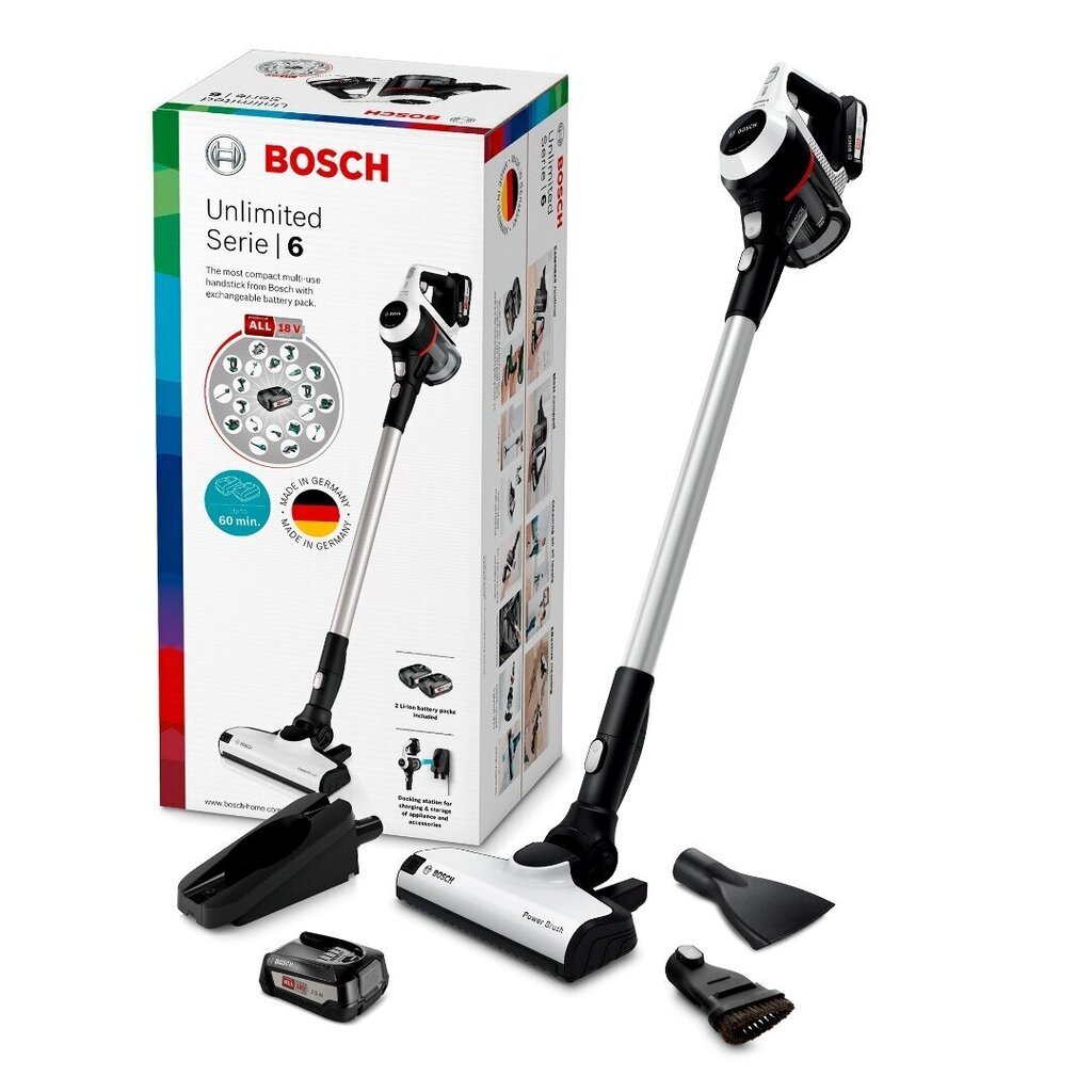 Bosch BCS612W kaina ir informacija | Dulkių siurbliai-šluotos | pigu.lt