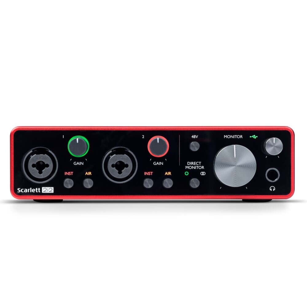 Focusrite Scarlett 2i2 kaina ir informacija | Garso plokštės | pigu.lt