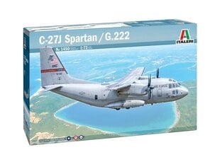 Сборная пластиковая модель Italeri C-27J Spartan/G.222, 1/72, 1450 цена и информация | Конструкторы и кубики | pigu.lt