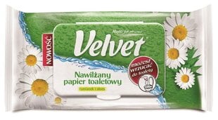 Влажная туалетная бумага Velvet, 42 листа цена и информация | Ватная продукция, влажные салфетки | pigu.lt