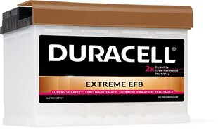 DURACELL Extreme EFB 75Ah 730A 12V аккумулятор цена и информация | Аккумуляторы | pigu.lt