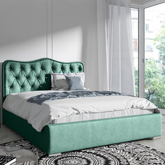 Кровать Selsey Sytian, 140x200 см, зеленая цена и информация | Кровати | pigu.lt