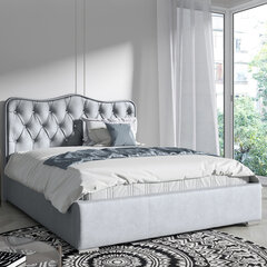 Кровать Selsey Sytian, 160x200 см, серая цена и информация | Кровати | pigu.lt