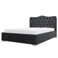 Кровать Selsey Sytian, 160x200 см, черная