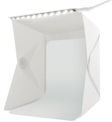 Fotografavimo dėžė, sulankstoma su LED apšvietimu kaina ir informacija | Fotografijos apšvietimo įranga | pigu.lt