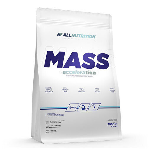 Allnutrition Mass Acceleration karamelinis, 3 kg kaina ir informacija | Papildai ir preparatai masei auginti | pigu.lt