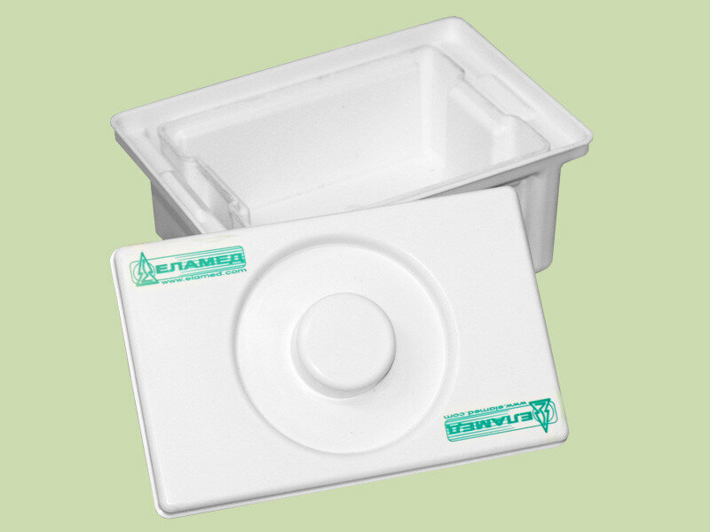 Dezinfekavimo ir išankstinio sterilizavimo konteineris Elamed EDPO-1-02-2, 1 l kaina ir informacija | Pirmoji pagalba | pigu.lt