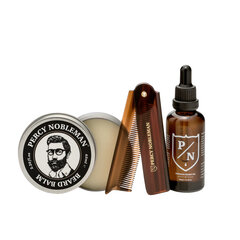 Набор для ухода за бородой Percy Nobleman Premium Beard Care Kit цена и информация | Косметика и средства для бритья | pigu.lt