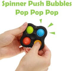 Игрушка-спиннер Pop It, 3 шт. цена и информация | Настольные игры, головоломки | pigu.lt