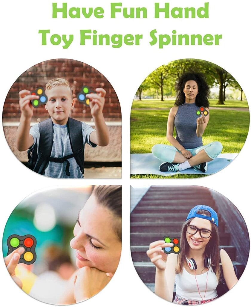 Silikoninis žaislas Pop it Spinner, 2vnt цена и информация | Stalo žaidimai, galvosūkiai | pigu.lt