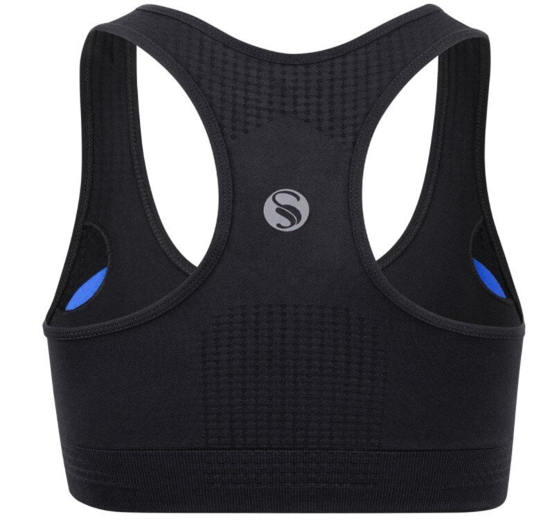 Sportinė liemenėlė moterims Stark Soul® seamless microfiber sport bustier su pakietinimu, juoda kaina ir informacija | Sportinė apranga moterims | pigu.lt