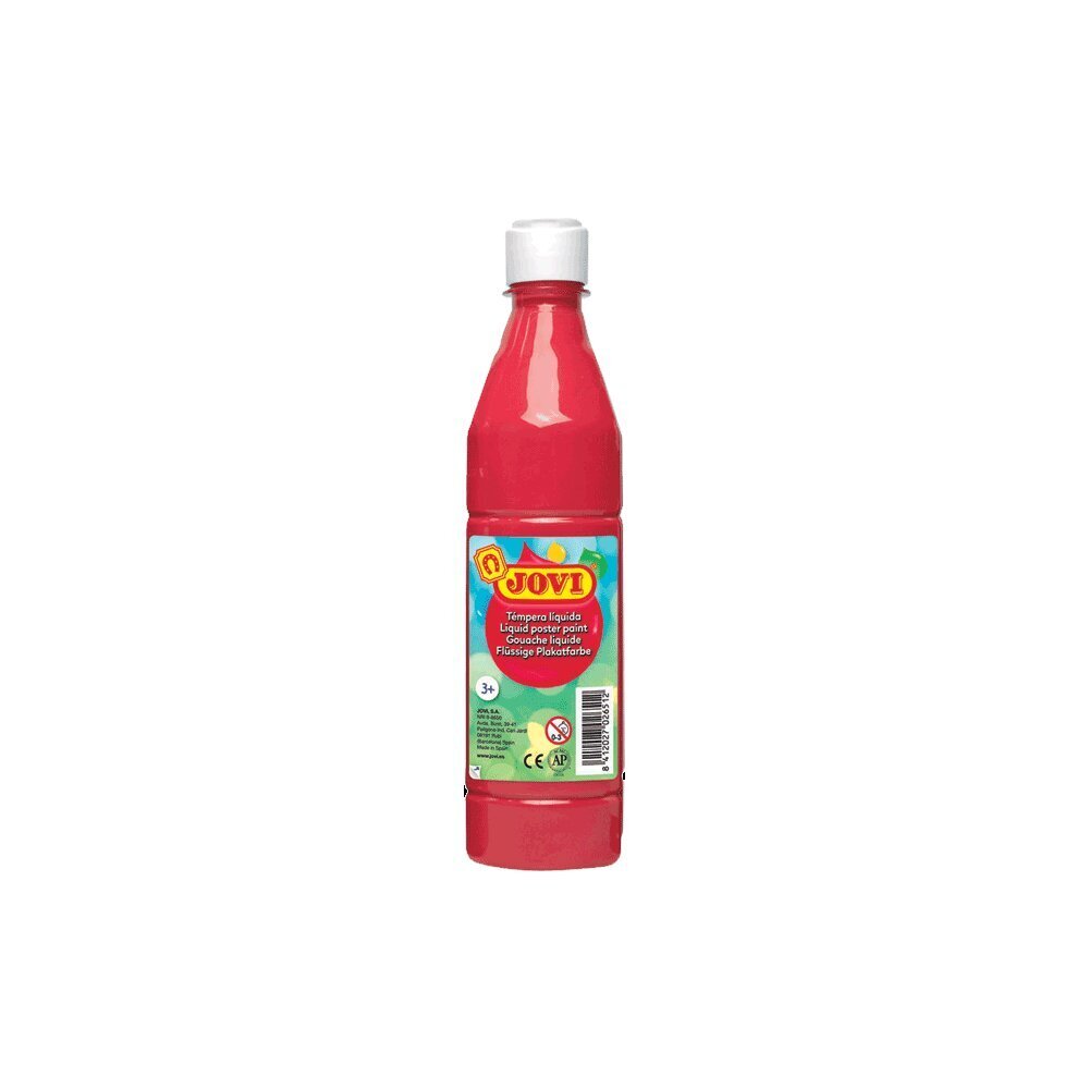 Guašas buteliuke JOVI 506, 500 ml, raudonas kaina ir informacija | Piešimo, tapybos, lipdymo reikmenys | pigu.lt