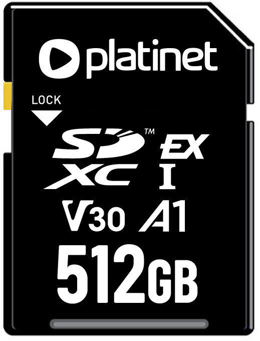 Platinet atminties kortelė SD Express 7.0 512GB PCIe Gen3 kaina ir informacija | Atminties kortelės fotoaparatams, kameroms | pigu.lt
