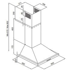 Berk BHD 2240 WH 60 kaina ir informacija | Berk Buitinė technika ir elektronika | pigu.lt