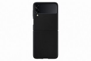 Кожаный чехол Samsung Galaxy Z Flip3 черный EF-VF711LBEGWW цена и информация | Чехлы для телефонов | pigu.lt