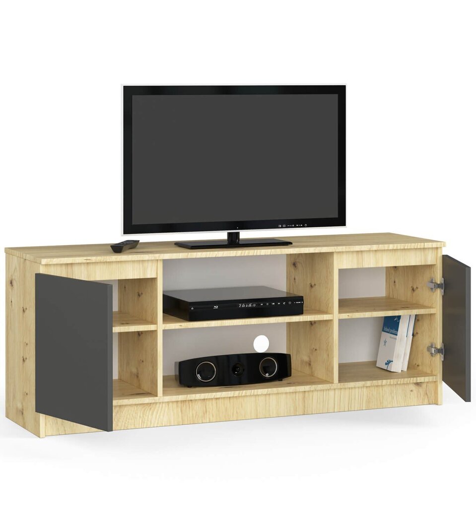 TV staliukas NORE CLP 140, rudas/pilkas kaina ir informacija | TV staliukai | pigu.lt
