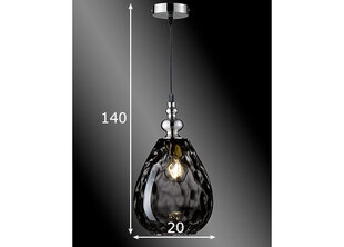 Потолочный светильник Uller, дымчатый цена и информация | Потолочные светильники | pigu.lt