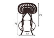 Baro kėdė SIT 01054-23, juoda kaina ir informacija | Virtuvės ir valgomojo kėdės | pigu.lt