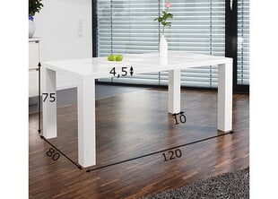 Oбеденный стол 120x80 см цена и информация | Кухонные и обеденные столы | pigu.lt