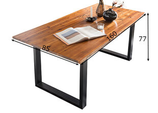 Стол, 160x85 см цена и информация | Кухонные и обеденные столы | pigu.lt