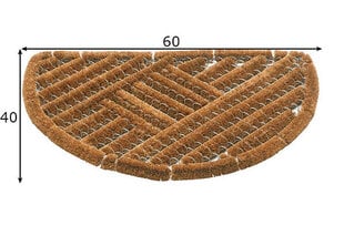 Halfround придверный коврик Draco 40x60 см цена и информация | Придверные коврики | pigu.lt