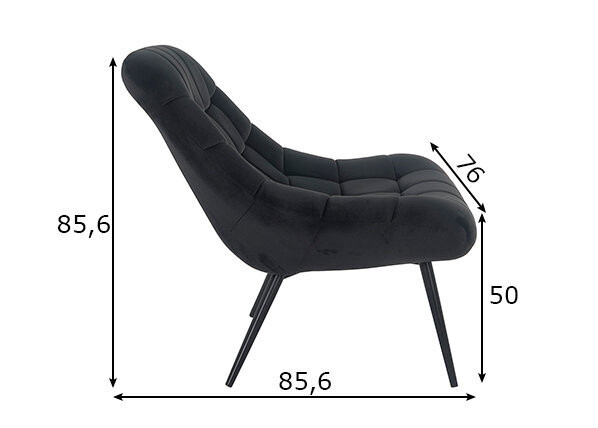 Fotelis, juodas kaina ir informacija | Svetainės foteliai | pigu.lt