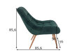 Fotelis SalesFever XXL 390603, žalias цена и информация | Svetainės foteliai | pigu.lt