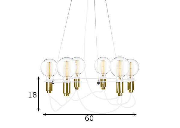 Globen Lighting pakabinamas šviestuvas Vit kaina ir informacija | Pakabinami šviestuvai | pigu.lt