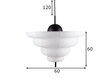 Globen Lighting pakabinamas šviestuvas Kyoto 60 kaina ir informacija | Pakabinami šviestuvai | pigu.lt