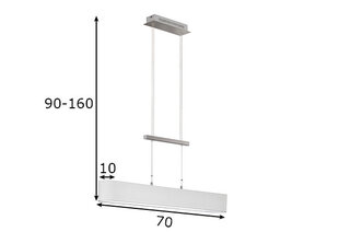 LED lubinis šviestuvas Tenso TW, metalinis/baltas, 12 W/1300 lm kaina ir informacija | Lubiniai šviestuvai | pigu.lt