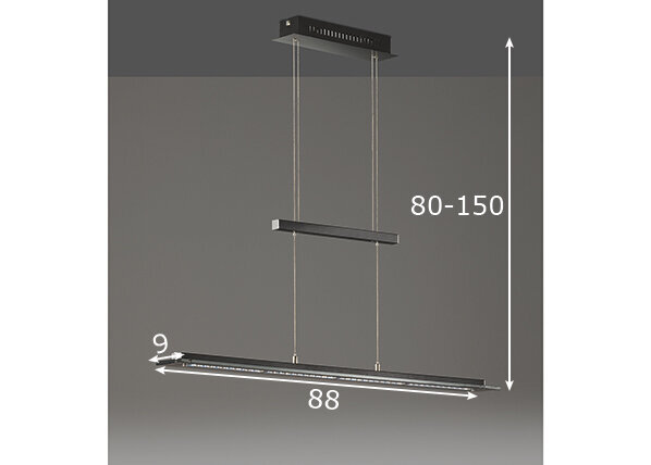 LED lubinis šviestuvas Tenso TW, prislopintas atspalvis, 20 W/1600 lm kaina ir informacija | Lubiniai šviestuvai | pigu.lt