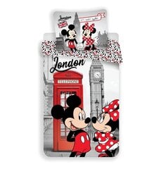 Комплект постельного белья Minnie & Mickey 140 x 200 см + наволочка 70 x 90 см цена и информация | Детское постельное бельё | pigu.lt