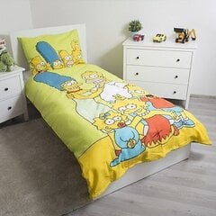 Комплект постельного белья Simpsons Family, 140 x 200 см + наволочка 70 x 90 см цена и информация | Детское постельное бельё | pigu.lt