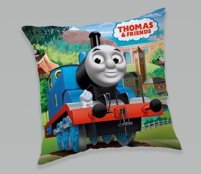Dekoratyvinė pagalvė Thomas and Friends, 40x40 cm kaina ir informacija | Dekoratyvinės pagalvėlės ir užvalkalai | pigu.lt
