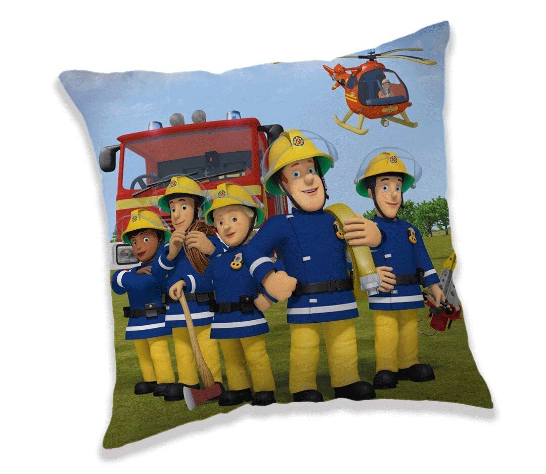 Dekoratyvinė pagalvė Fireman Sam 036, 40x40 cm цена и информация | Dekoratyvinės pagalvėlės ir užvalkalai | pigu.lt