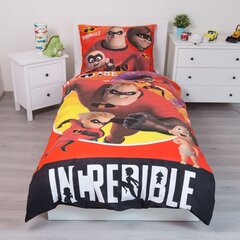 Комплект постельного белья Incredibles, 140 x 200 см + наволочка 70 x 90 см цена и информация | Детское постельное бельё | pigu.lt