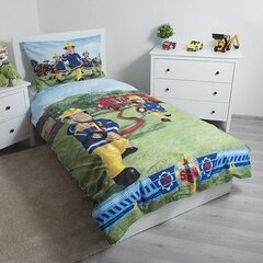 Комплект постельного белья Fireman Sam, 140 x 200 см + наволочка 70 x 90 см цена и информация | Детское постельное бельё | pigu.lt