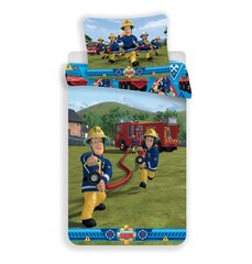 Patalynės komplektas Fireman Sam 140 x 200 cm + pagalvės užvalkalas 70 x 90 cm. kaina ir informacija | Patalynė kūdikiams, vaikams | pigu.lt