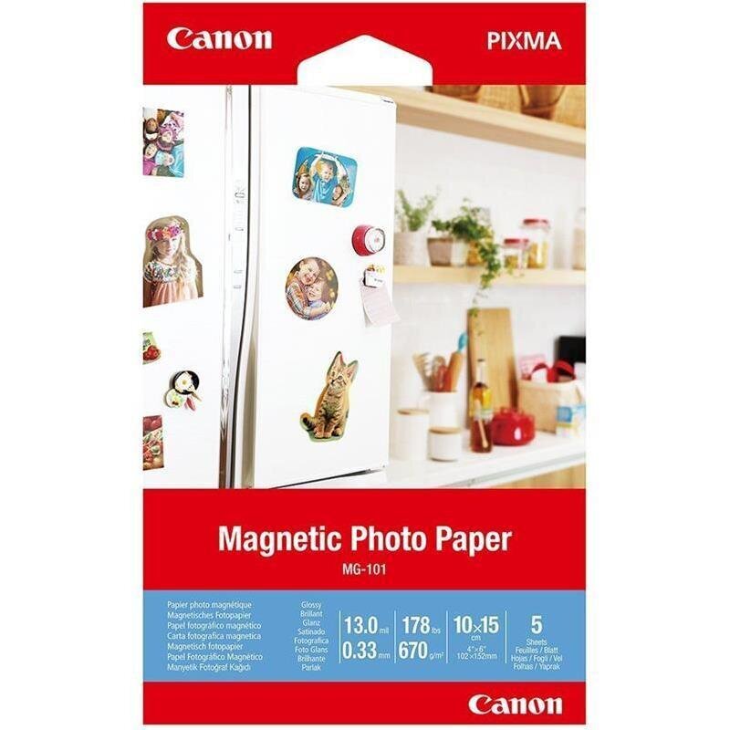 Fotopopierius Magnetic MG-101, Canon / 4 x 6, 5 lapai цена и информация | Spausdintuvų priedai | pigu.lt